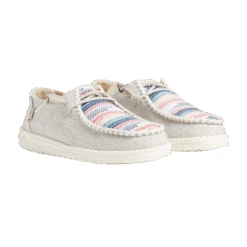 Hey Dude Ladies Boho Blanket Bryce Grey Slip On Shoes 40056-3UN