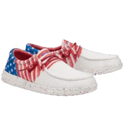 Hey Dude® Ladies Wendy Sox Tri America Slip On Shoes 122342143