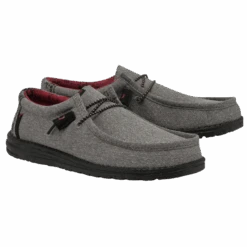 Hey Dude® Men's Wally Eco Ascend Ripstop Grey Shoes 112623335