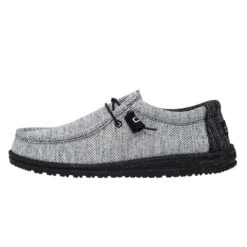 Hey Dude Mens Wally Stretch Dark Web Shoes
