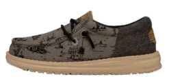 Hey Dude Boy's Wally Youth Desert Olive Footwear