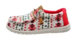 Hey Dude Men's Wally Ugly Sweater Cream Casual Shoes